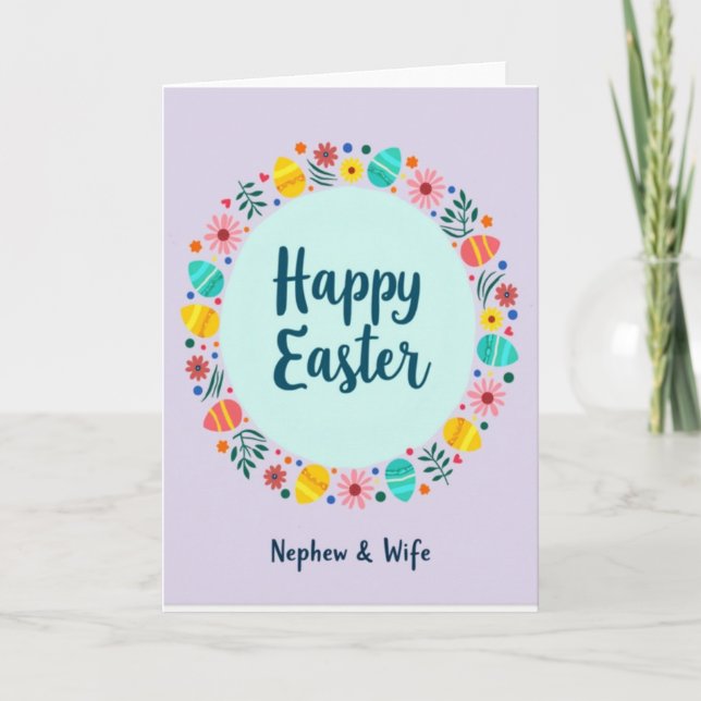 Easter Circle Pattern Card (Front)