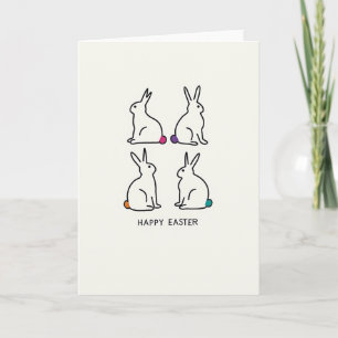 Easter Circle Tail Art Card
