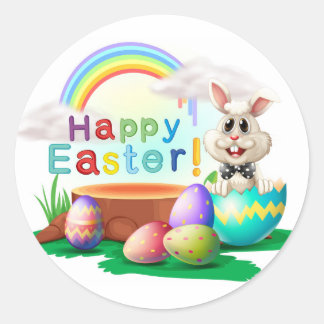 easter classic round sticker