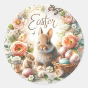 Easter Classic Round Sticker