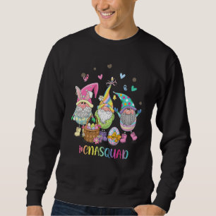 Easter Cna Squad Gnomes Happy Easter Sweatshirt