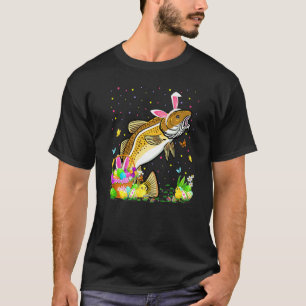 Easter Cod Fish Bunny Egg Hunting Cod Easter Sunda T-Shirt