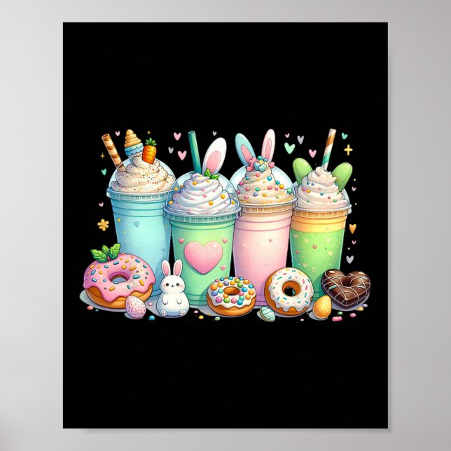 Easter Coffee Cups  Poster (Front)