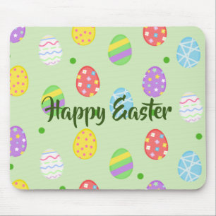 Easter colorful Eggs Festive Mouse Mat