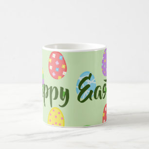 Easter colourful Eggs Festive Coffee Mug