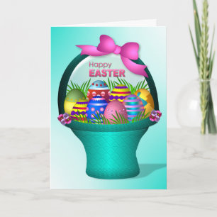 Easter - Colourful Eggs Holiday Card