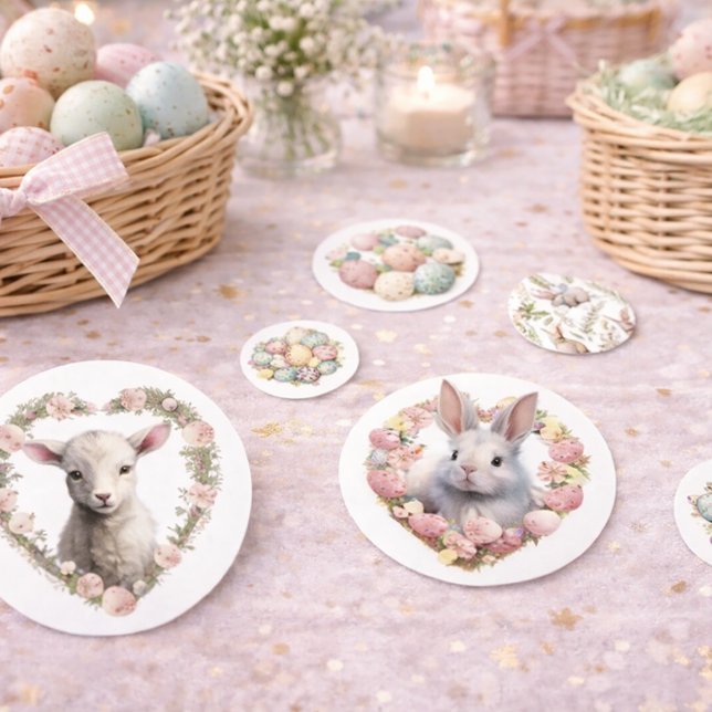 Easter Confetti with Rabbits, Eggs & Lamb  (Creator Uploaded)