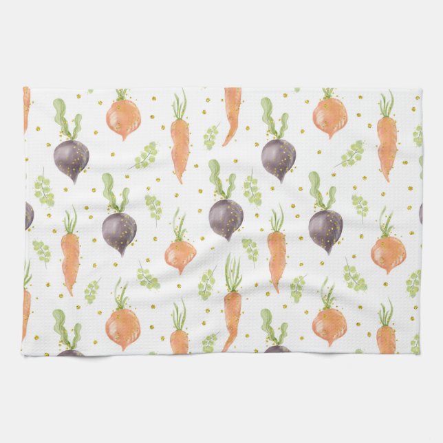 Easter Cookie Cutters Tea Towel (Horizontal)