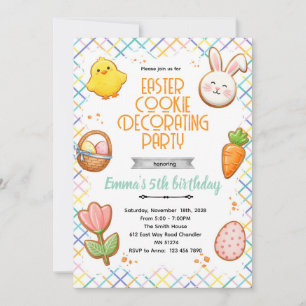 Easter Cookie Decorating Party Invitation