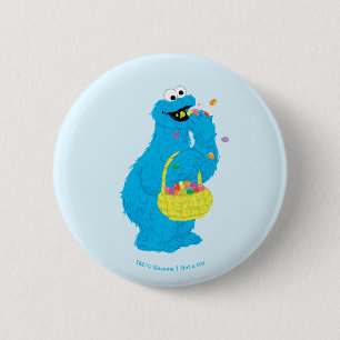 Easter Cookie Monster 6 Cm Round Badge