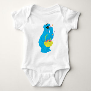 Easter Cookie Monster Baby Bodysuit