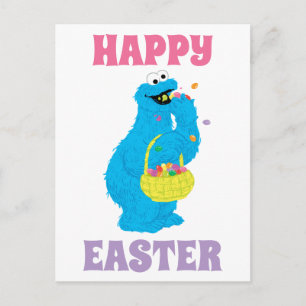 Easter Cookie Monster Postcard