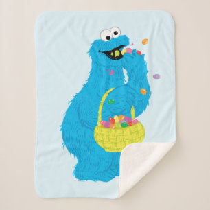 Easter Cookie Monster Sherpa Blanket