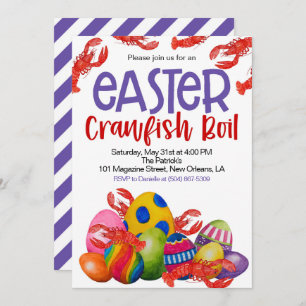 Easter Crawfish Boil Invitation