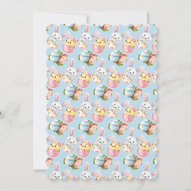 Easter Critters Flat Greeting Card (Front)