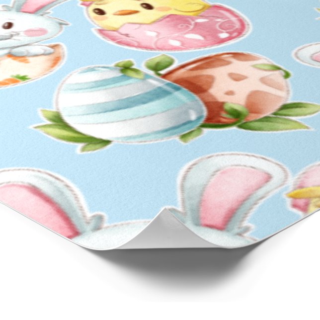 Easter Critters Poster (Corner)