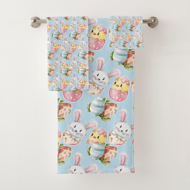Easter Critters Towel Set (Insitu)