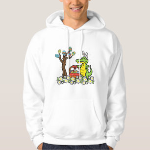 Easter Crocodile Bunny Egg Tree Alligator Boys Gir Hoodie