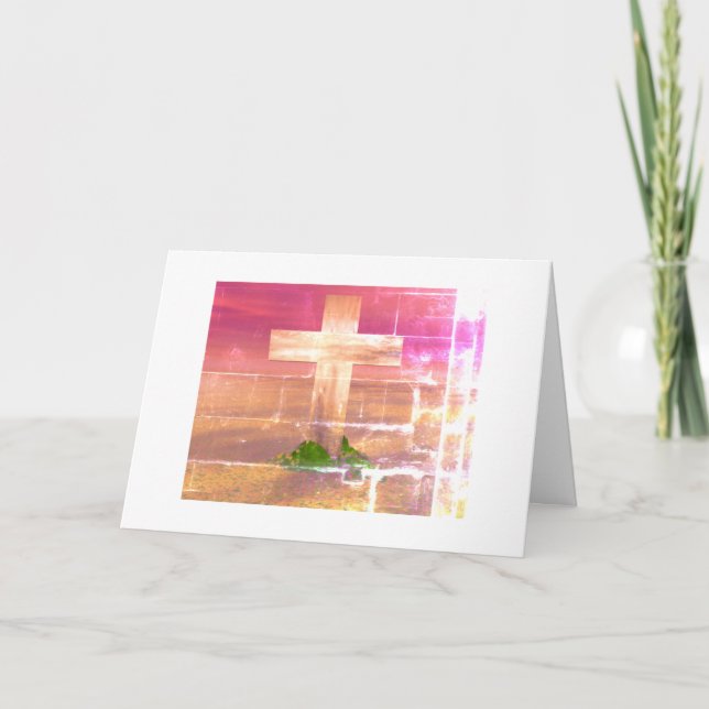 Easter Cross 1 Holiday Card (Front)