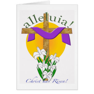 Easter Cross Greeting Card