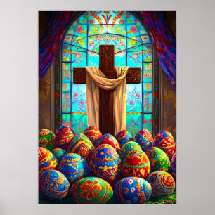 Easter Cross Jesus Christianity Wall Art
