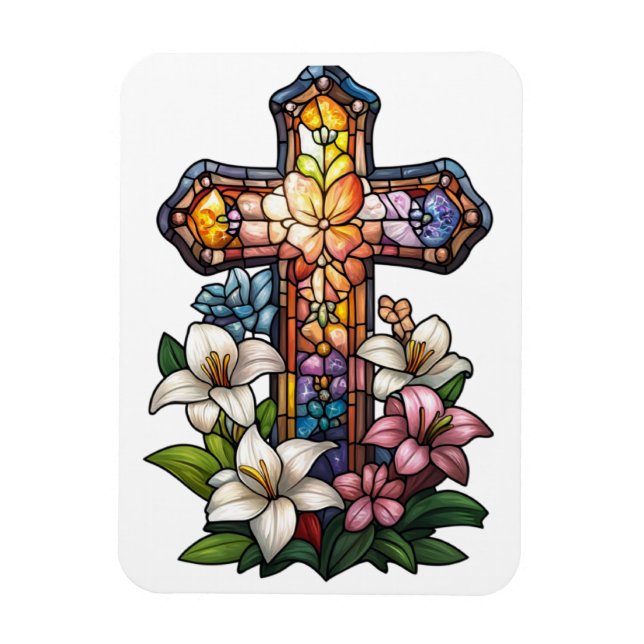 Easter Cross Magnet (Vertical)