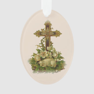 Easter Cross Ornament