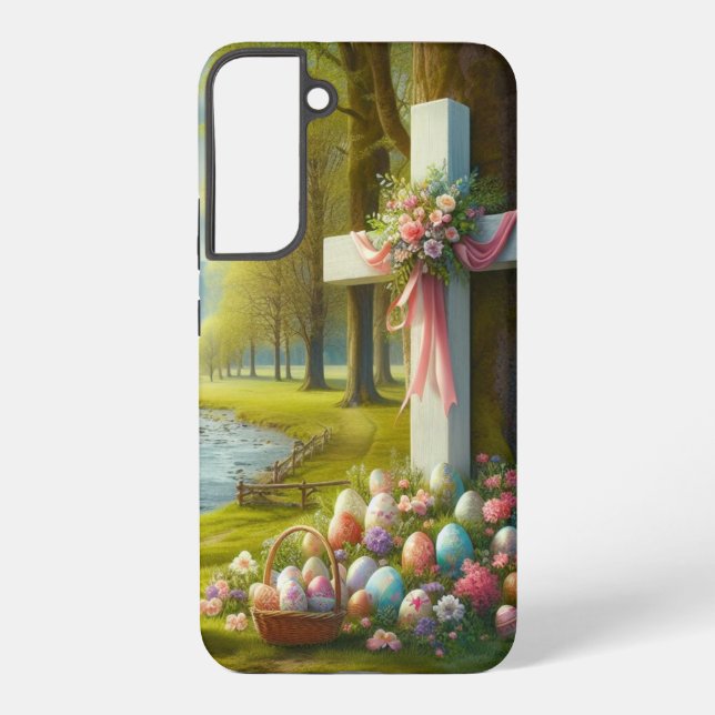 Easter cross samsung galaxy s22+ case (Back)