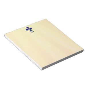 Easter Cross with Bluebells Notepad