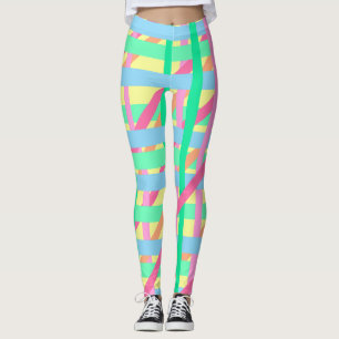 Easter Crossed Lines Leggings