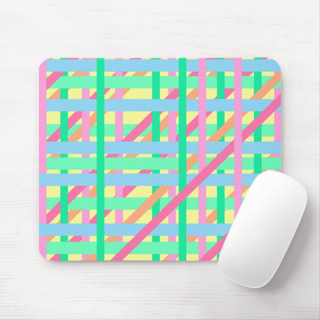 Easter Crossed Lines Mouse Mat (With Mouse)