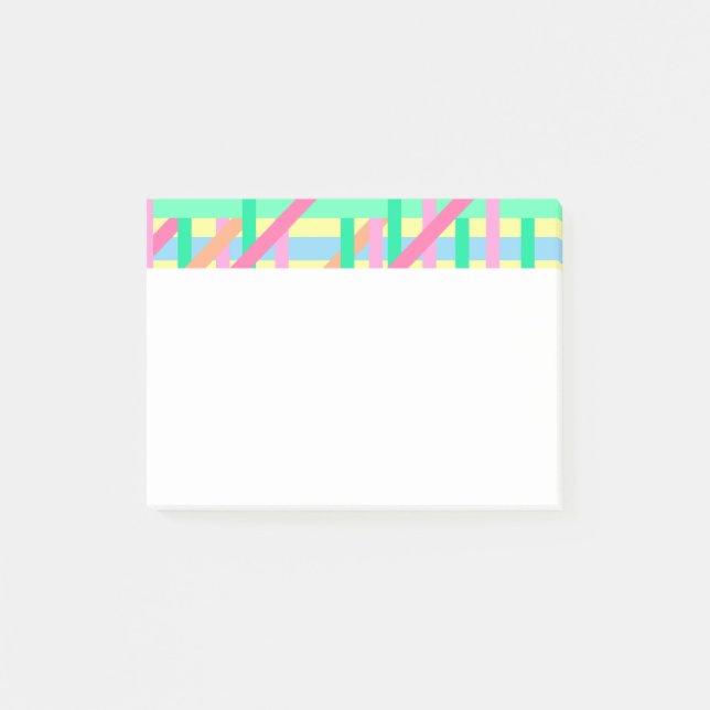 Easter Crossed Lines Post-it Notes (Front)
