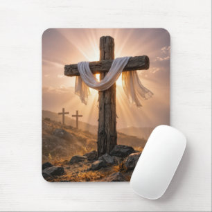Easter Crosses On a Hill Mouse Mat