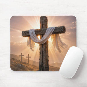 Easter Crosses On a Hill Mouse Mat