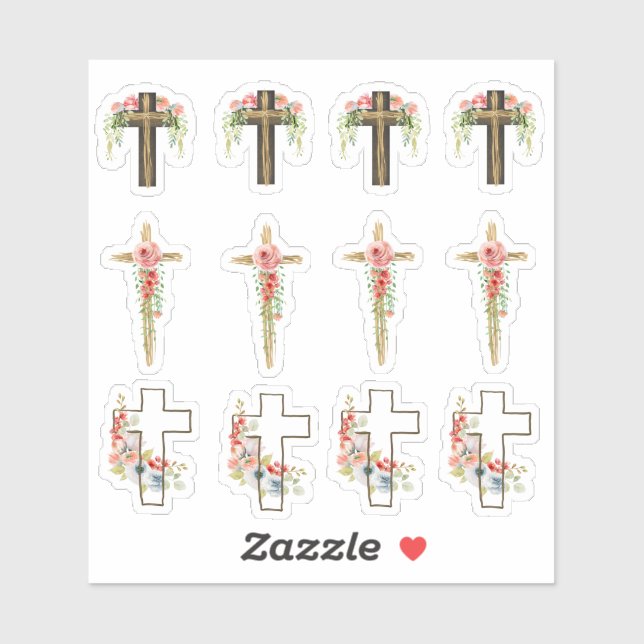 Easter Crosses Variety Pack Sticker (Sheet)