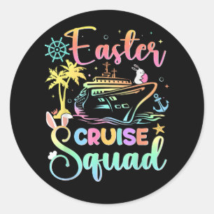 Easter Cruise 2026 Squad Cruising Holiday Family Classic Round Sticker