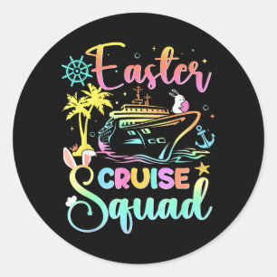 Easter Cruise 2026 Squad Cruising Holiday Family Classic Round Sticker