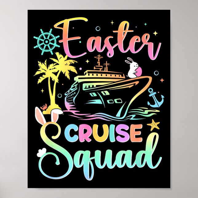 Easter Cruise 2026 Squad Cruising Holiday Family G Poster (Front)