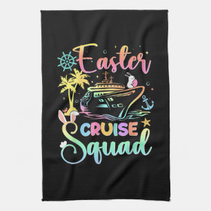Easter Cruise 2026 Squad Cruising Holiday Family Tea Towel