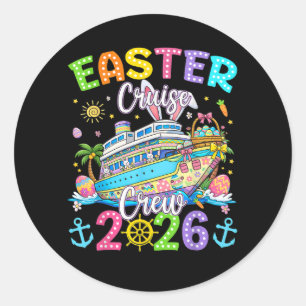 Easter Cruise Crew 2026 Matching Family Vacation Classic Round Sticker