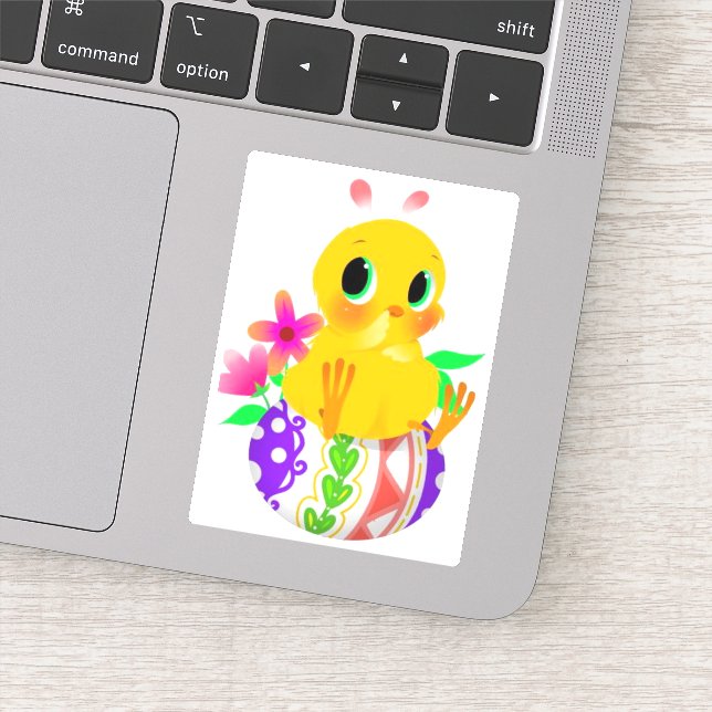 Easter Custom Cut Vinyl Sticker (Detail)