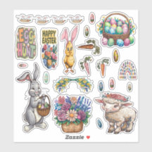 Easter Custom-Cut Vinyl Sticker