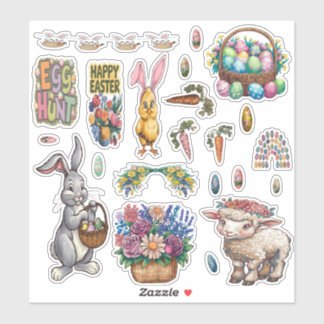 Easter Custom-Cut Vinyl Sticker