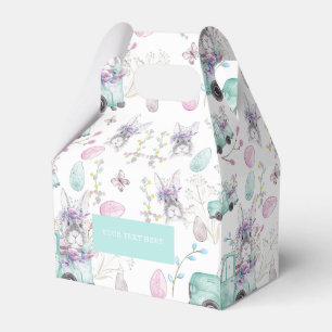 Easter Custom Watercolor elements Favour Box