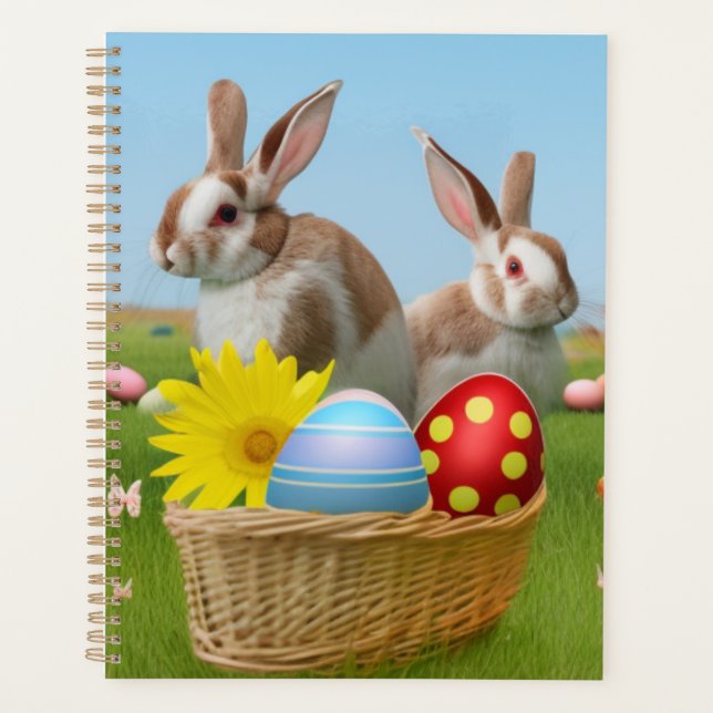 Easter Cute Bunny for a positive mood   Planner (Front)