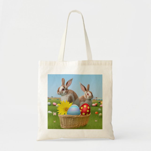 Easter Cute Bunny for a positive mood  Tote Bag (Front)