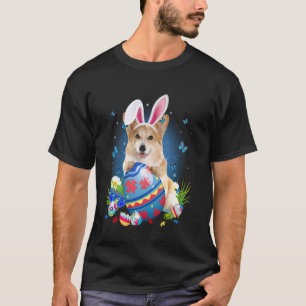 Easter Cute Corgi Dog Lover Bunny Eggs Easter T-Shirt