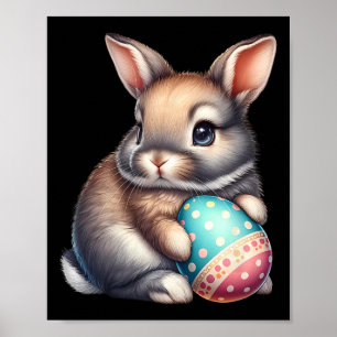 Easter Cute Rabbit Pets Eggs Bunny Rabbits Farmer Poster