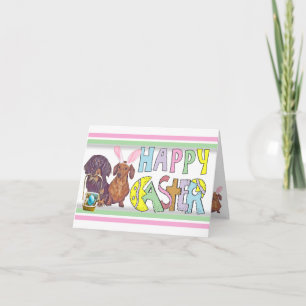Easter Dachshund Holiday Card