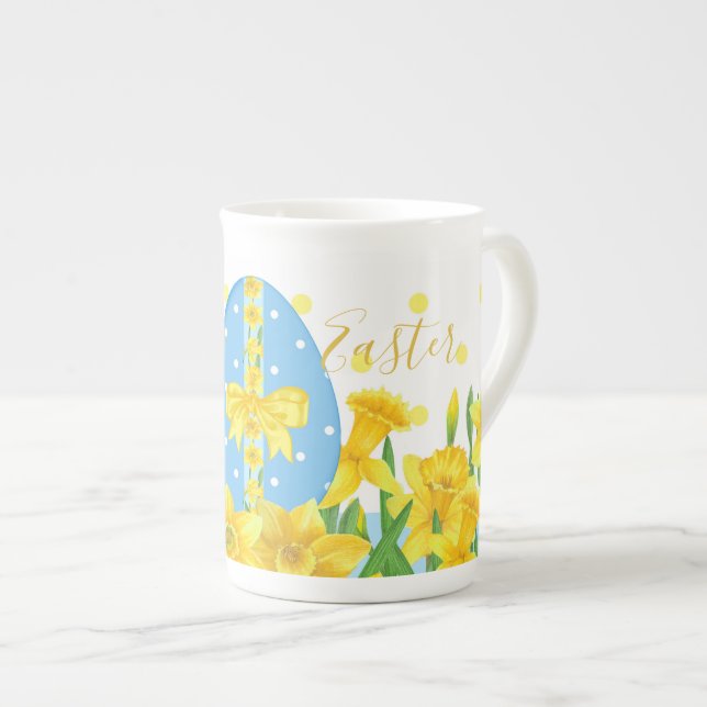 Easter Daffodils Bone China Mug (Front Right)